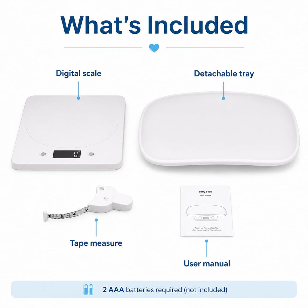 Digital Pet Scale with 1g Resolution and Tape Measure E42854