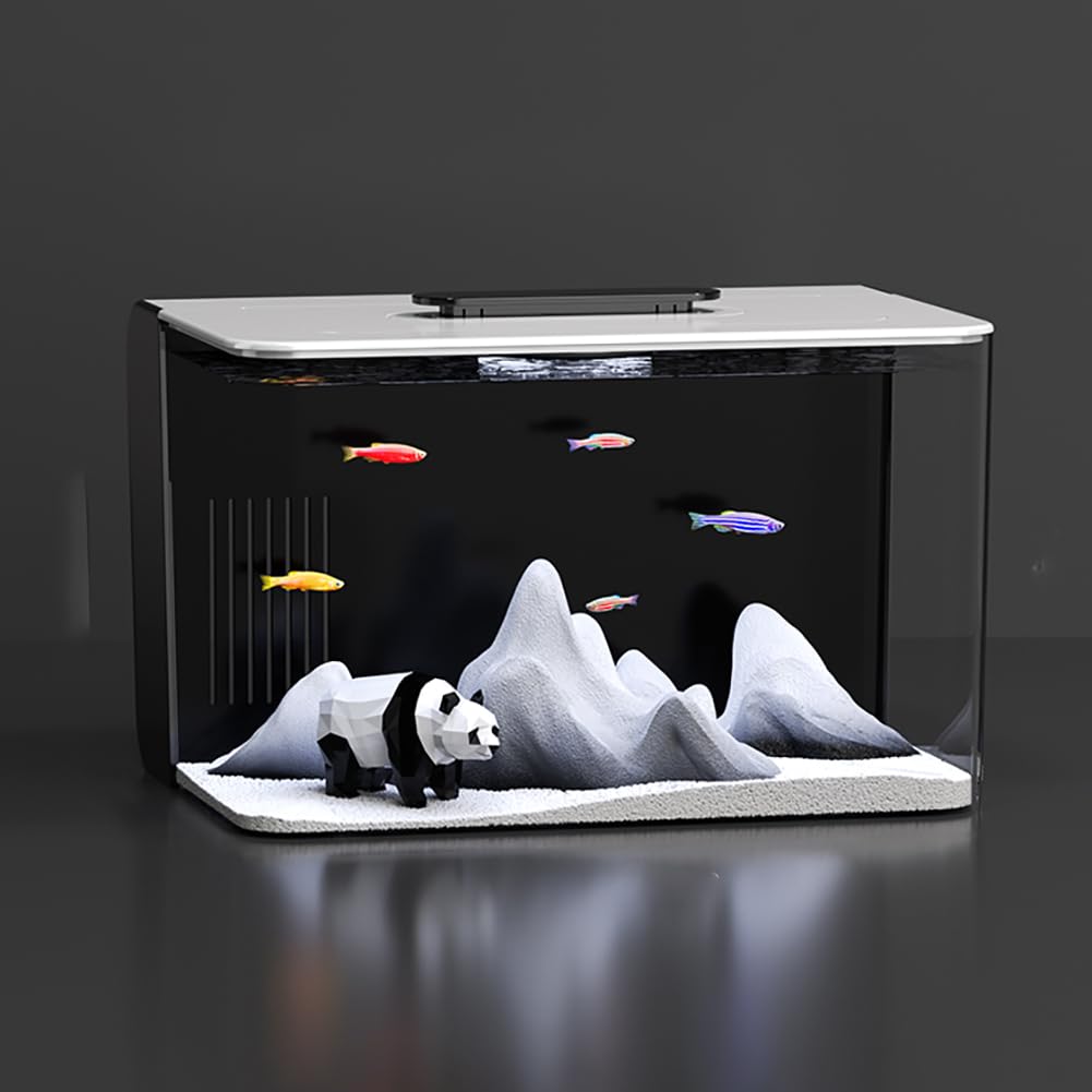 3 Gallon Transparent Self-Cleaning Acrylic Aquarium R91848
