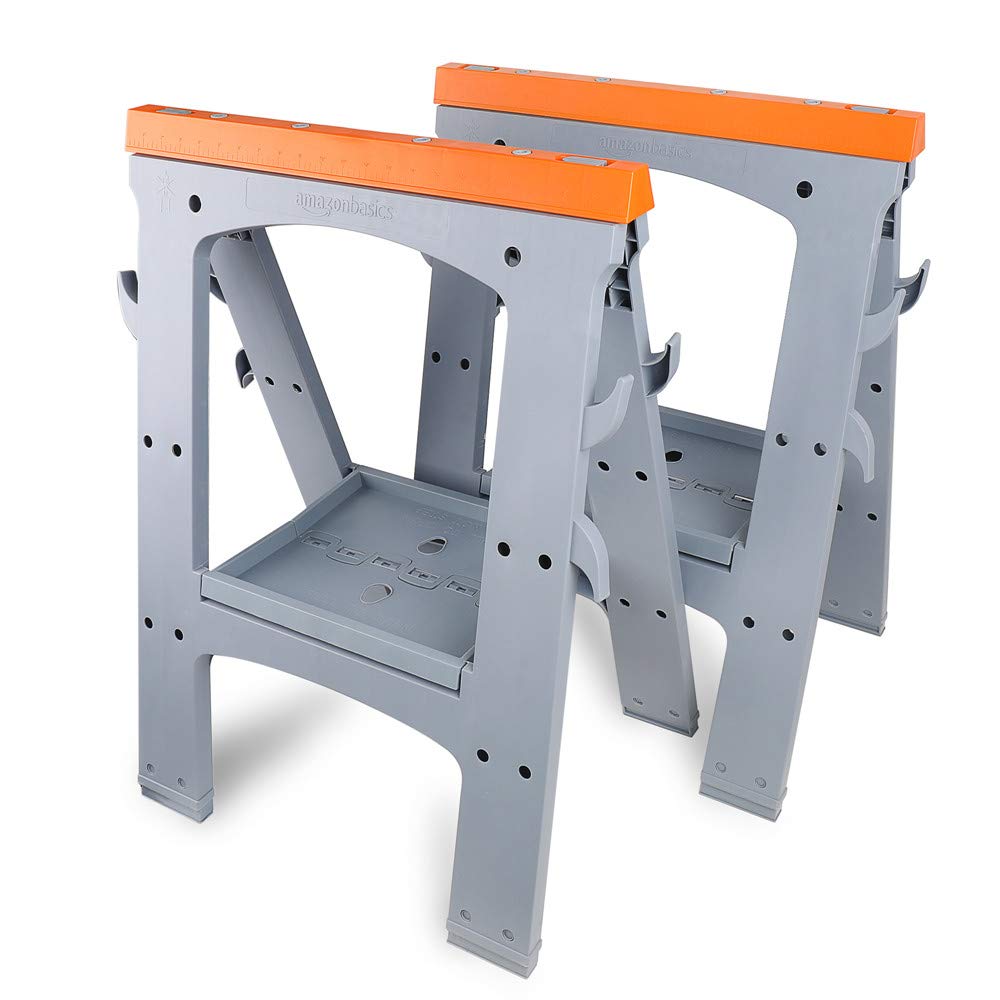 Rectangular Folding Sawhorse, 900 Pound Capacity, Set of 2 O8616