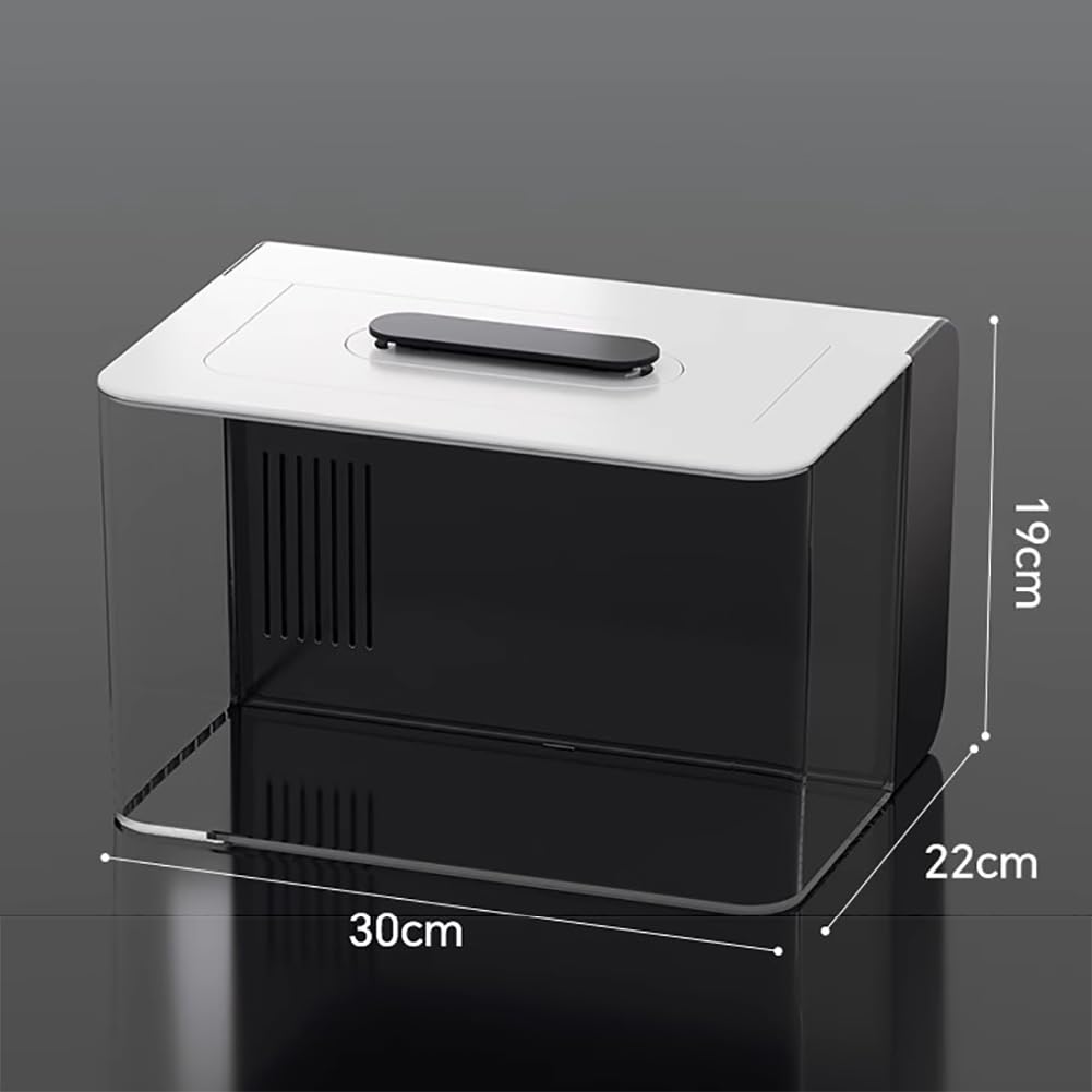 3 Gallon Transparent Self-Cleaning Acrylic Aquarium R91848