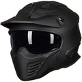 Open Face 3/4 Half Motorcycle Helmet DOT Matte Black M D18798