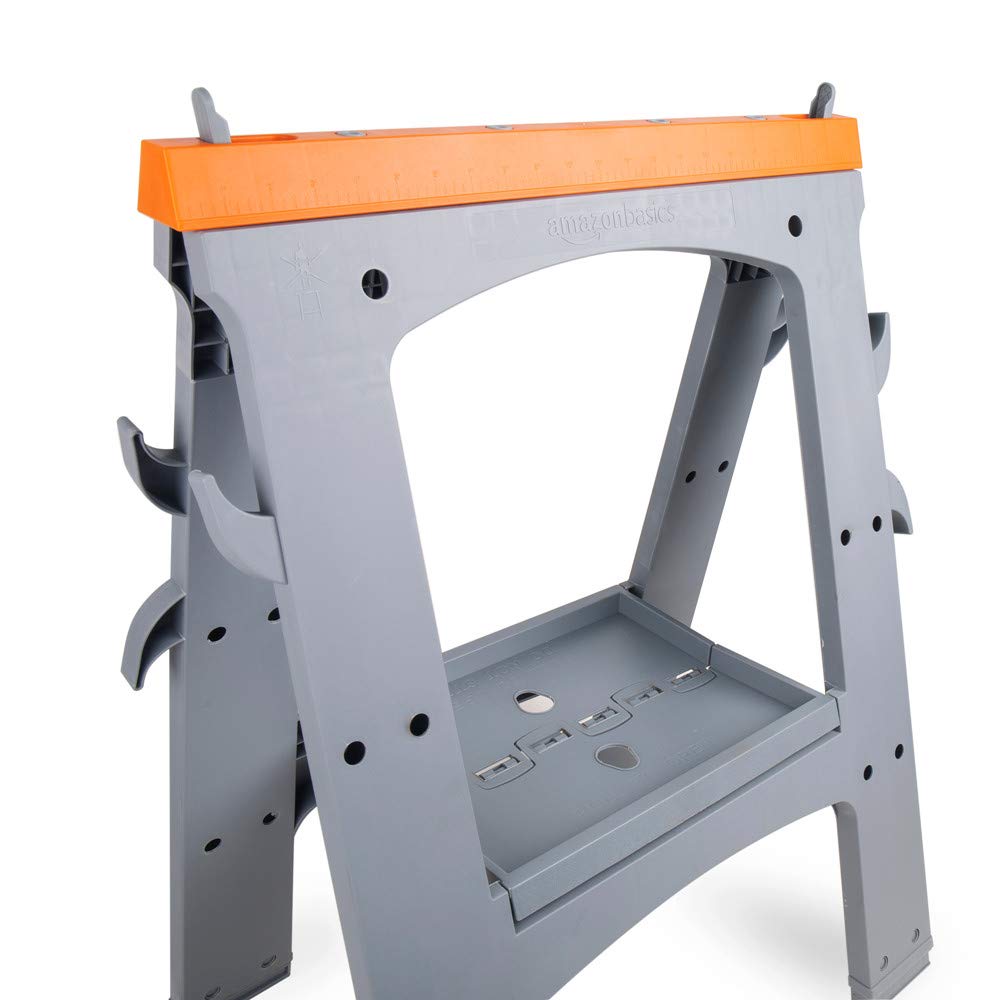 Rectangular Folding Sawhorse, 900 Pound Capacity, Set of 2 O8616