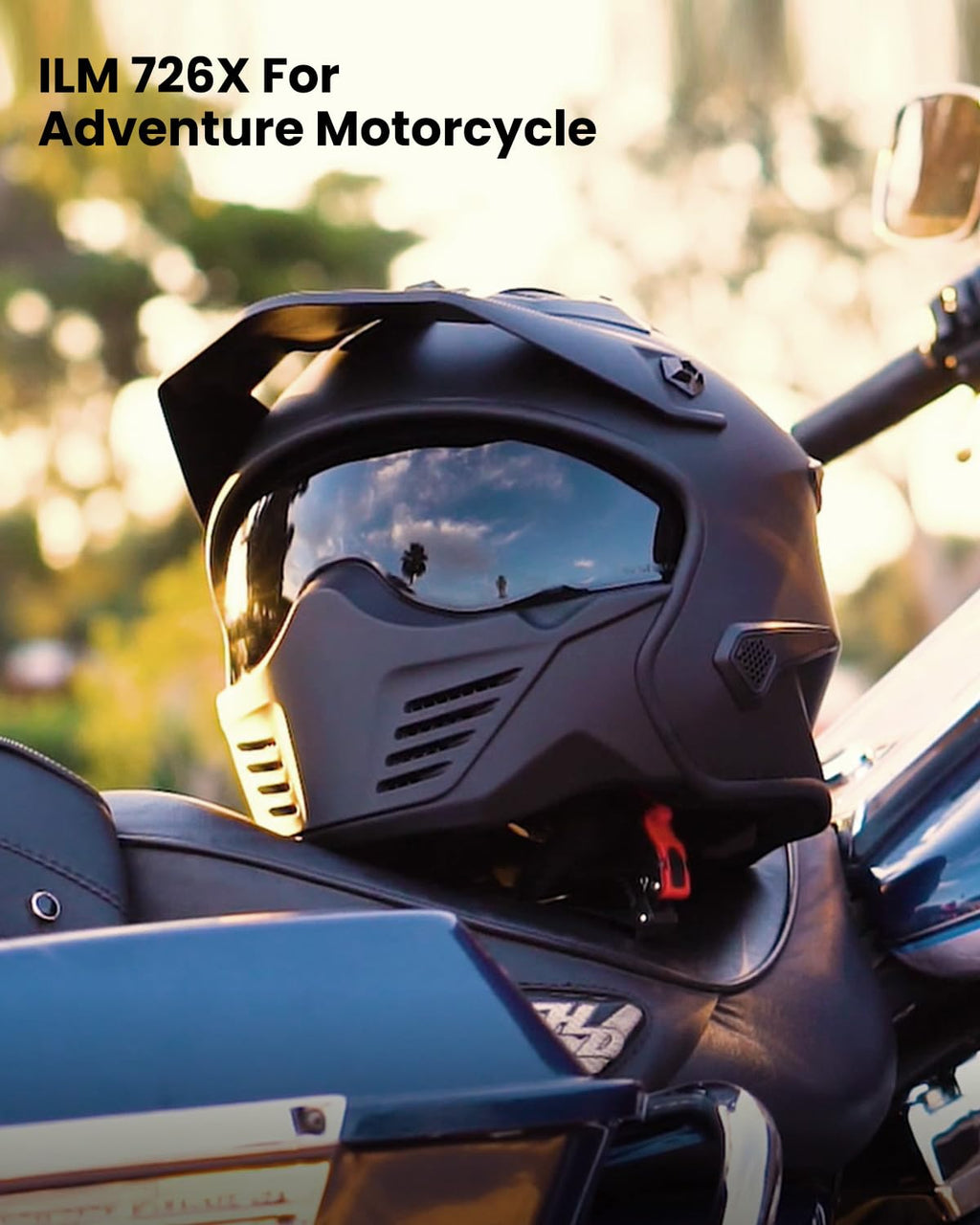 Open Face 3/4 Half Motorcycle Helmet DOT Matte Black M D18798