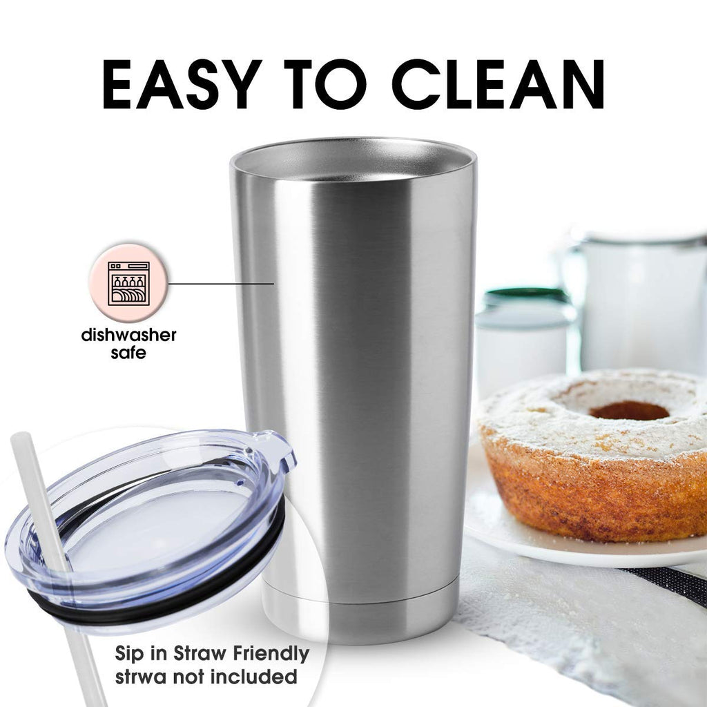 20oz Stainless Steel Insulated Tumblers with Lid Pack E322498