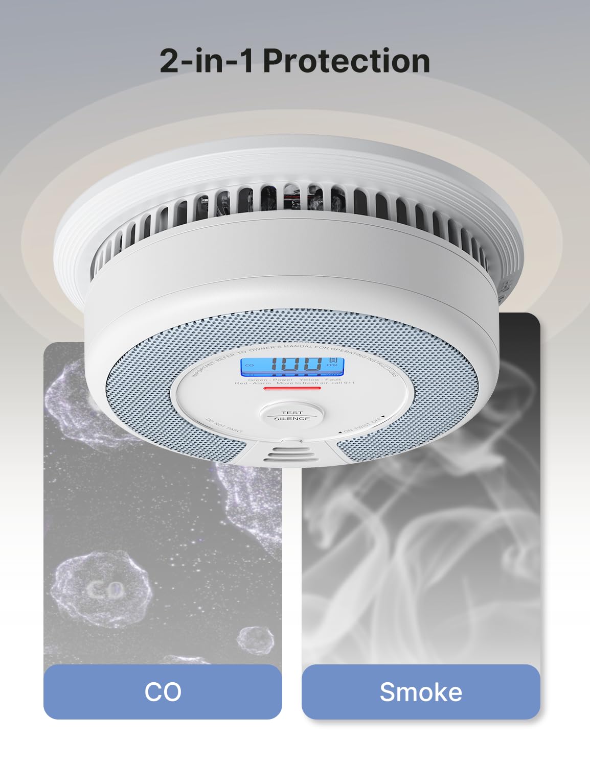 Wireless Combination Smoke and CO Detector 3-Pack C993376