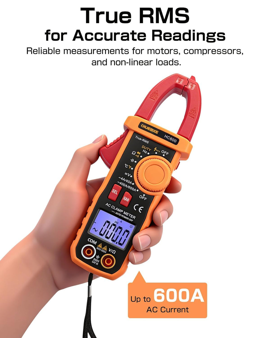 600A True RMS Clamp Meter U9531