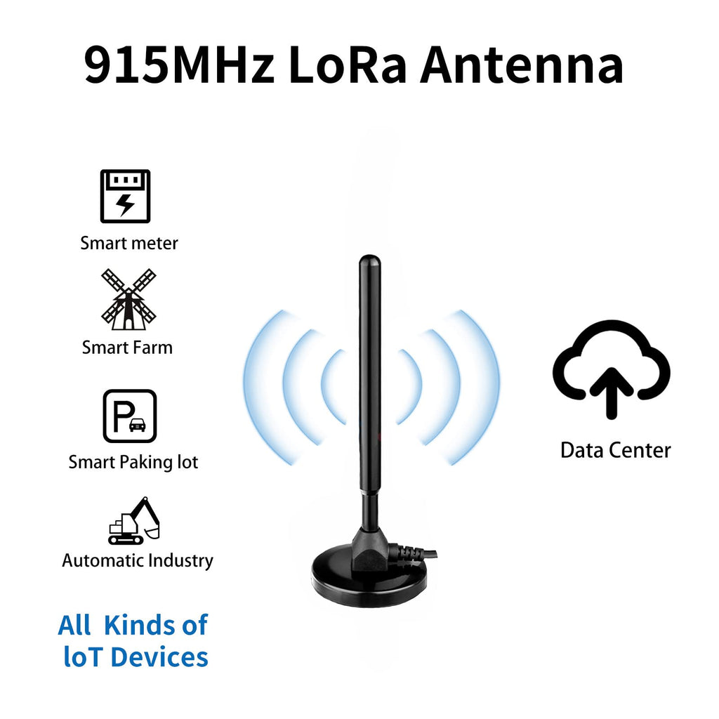 Waterproof 5.8dBi Pure Copper 915MHz LoRa Gateway Antenna with 3M Cable A88860