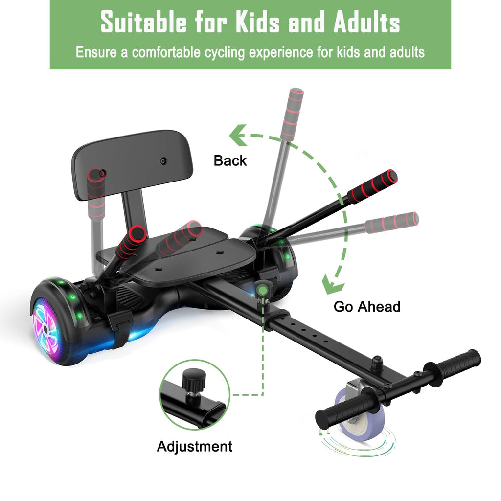 CBD Scooter with LED Lights, 6.5" Wheels, Dual 300W Motor X972