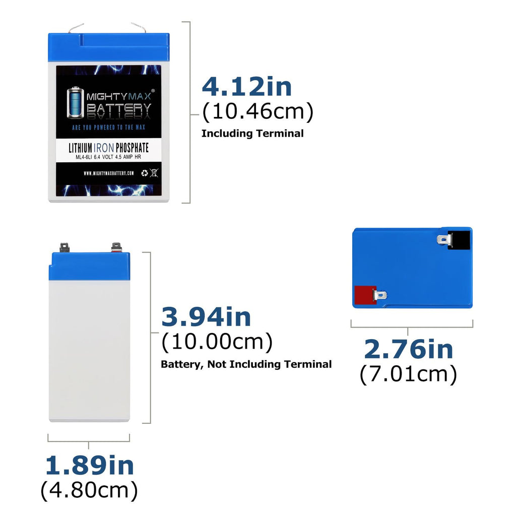 6V 4.5AH Lithium Replacement Battery V41206