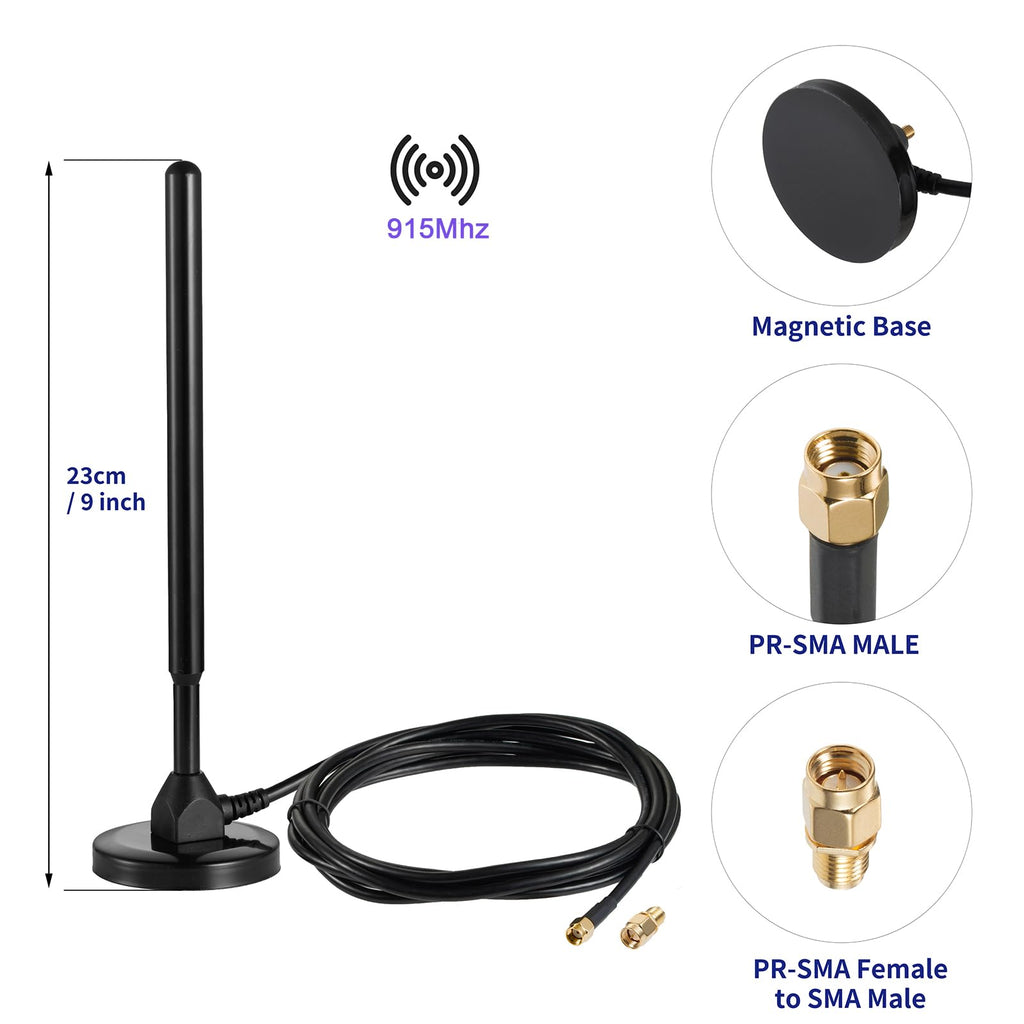 Waterproof 5.8dBi Pure Copper 915MHz LoRa Gateway Antenna with 3M Cable A88860