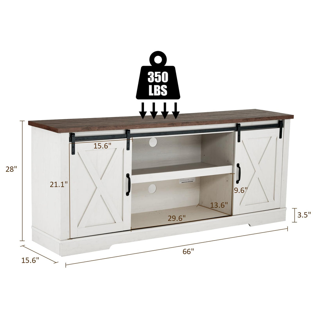 White TV Stand L9777