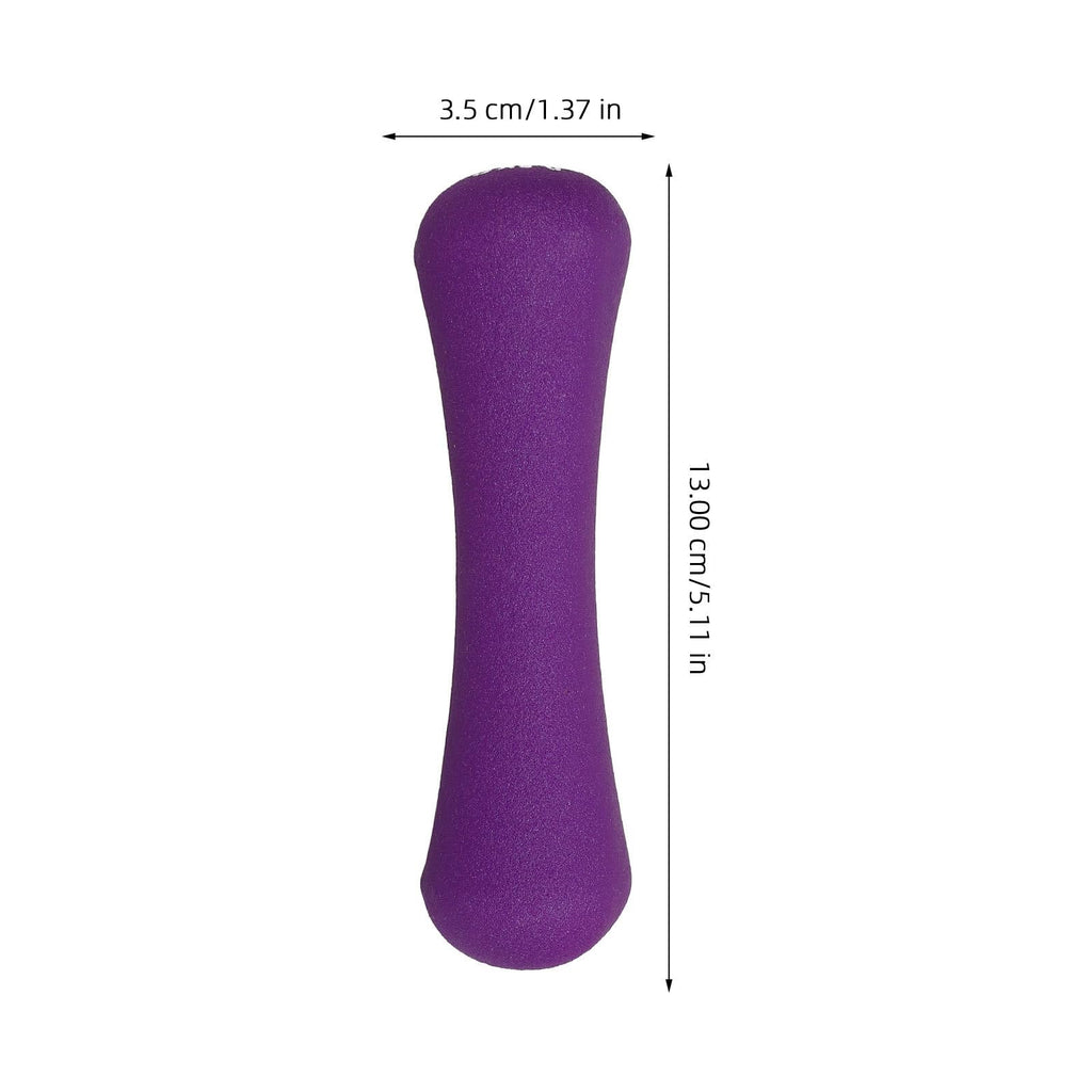 Bone-shaped Hand Dumbbells 2pcs 0.5kg Purple Neoprene Coated N4469