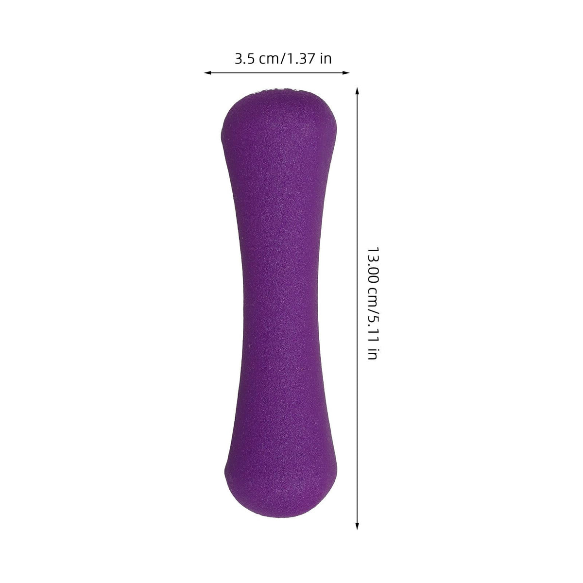 Bone-shaped Hand Dumbbells 2pcs 0.5kg Purple Neoprene Coated N4469