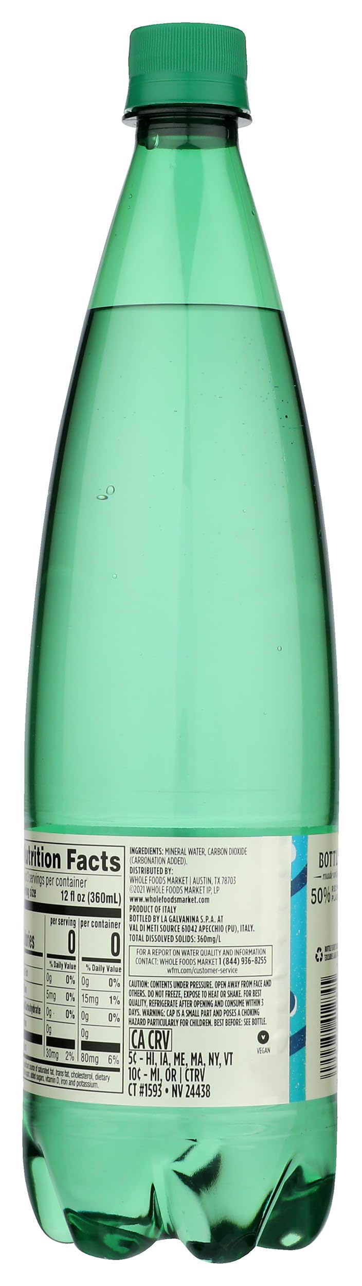 Italian Sparkling Mineral Water 33.8 Fl Oz J308