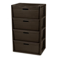 Brown Plastic Storage Organizer Tower Y494