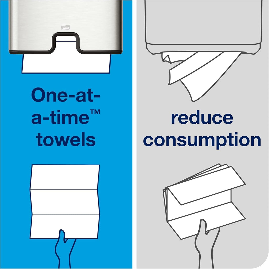 Black Multifold Hand Towel Dispenser and Natural Recycled Hand Towels U57455