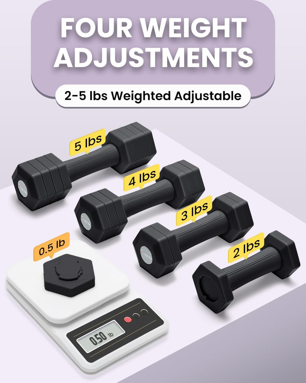 Adjustable Dumbbell Set 5/6 LB Pair A960