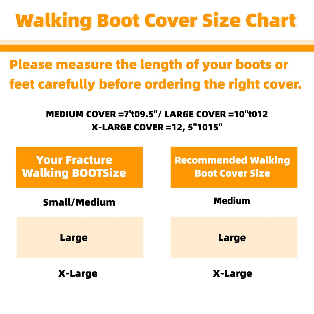 Walking Boot Covers 2 pcs Waterproof Anti-slip Washable Large P775