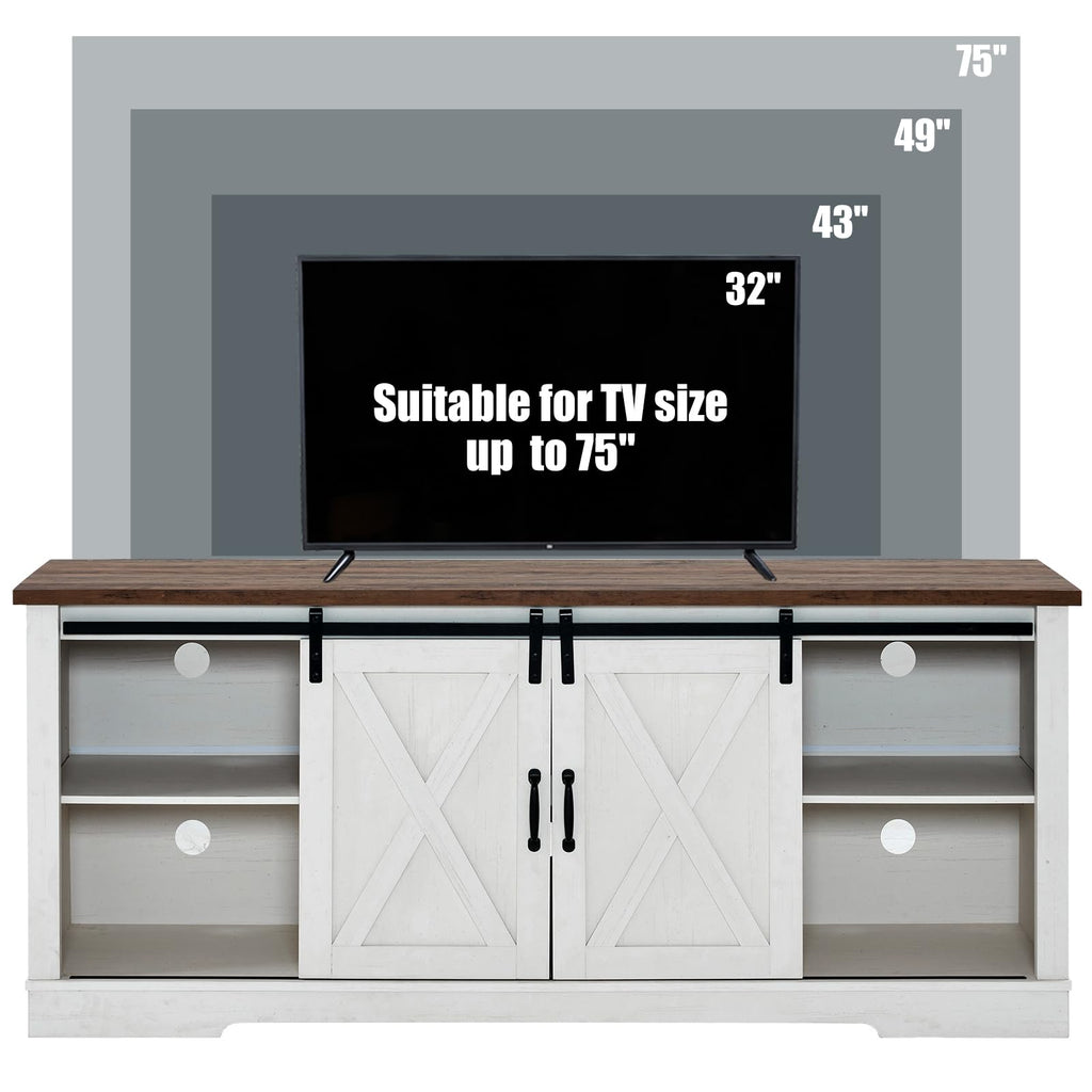 White TV Stand L9777