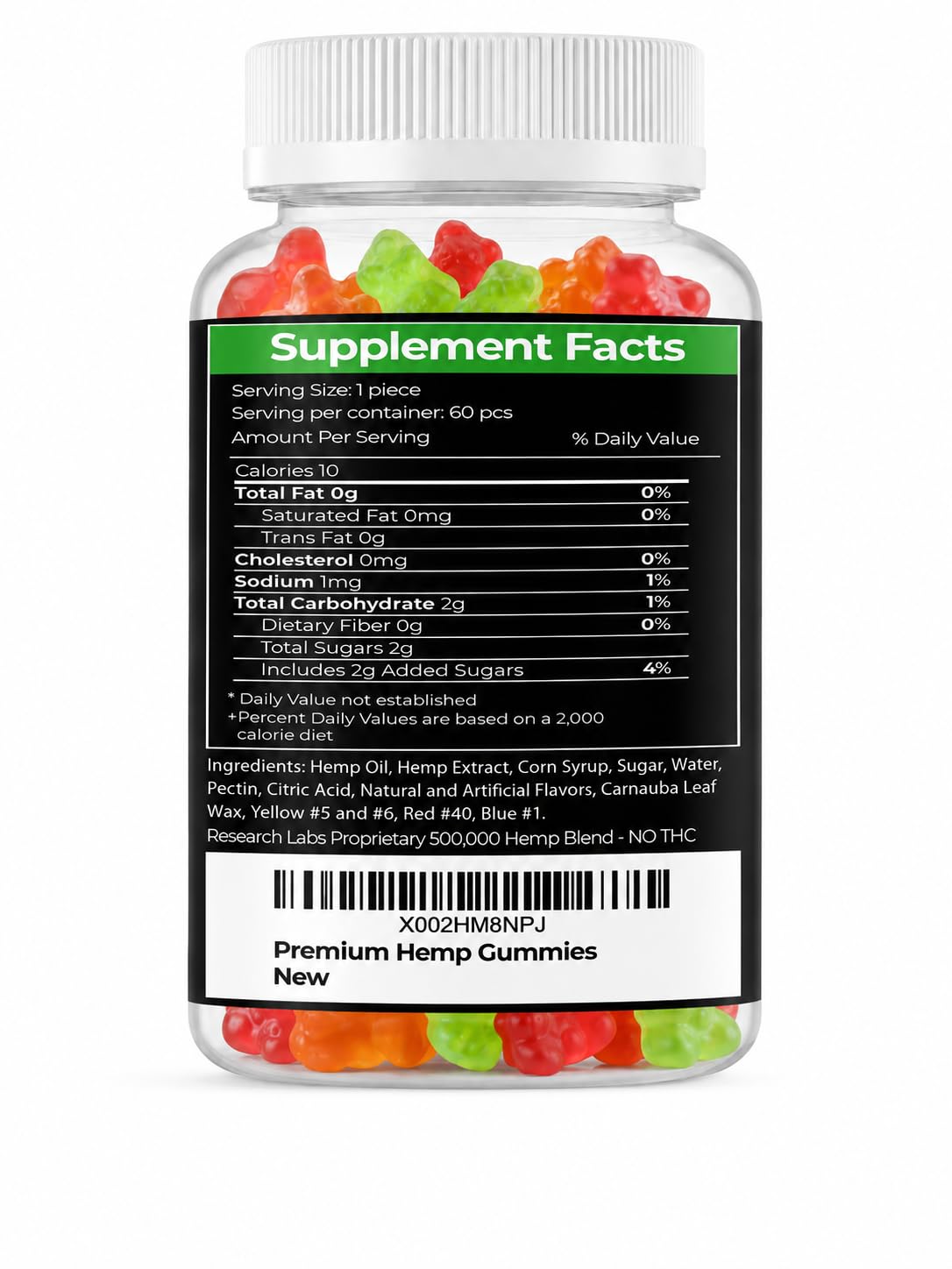 Premium Hemp Gummies 120 Count E96872