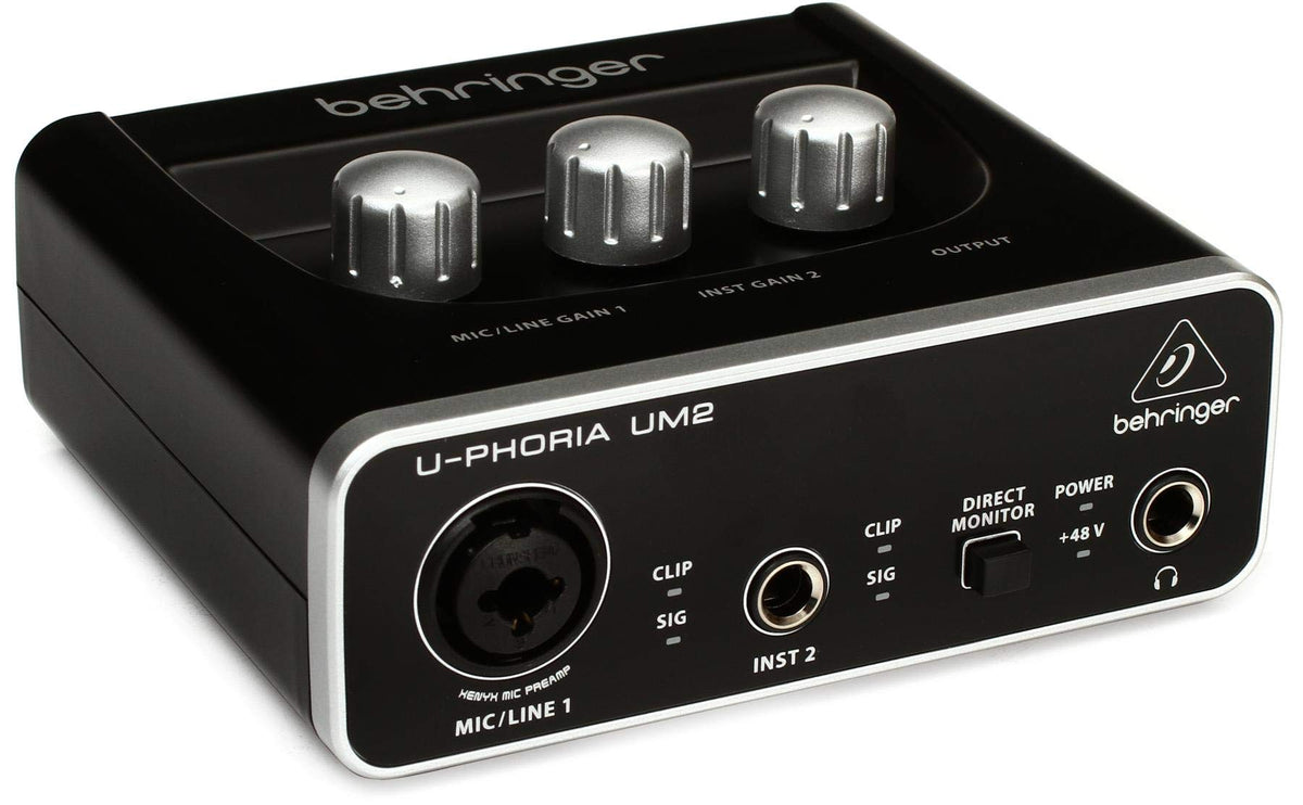 2x2 USB Audio Interface with Mic Preamplifier T165781