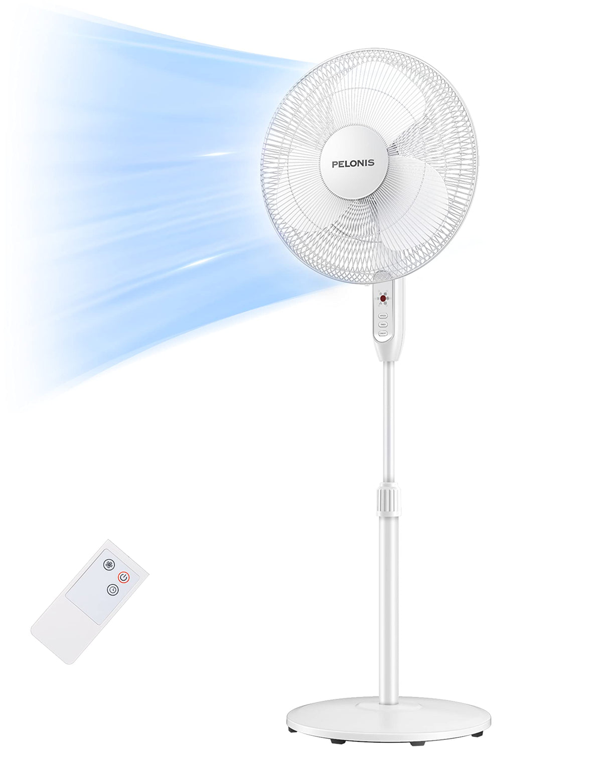 16'' Oscillating Pedestal Fan and 12-Inch Oscillating Table Fan C808616