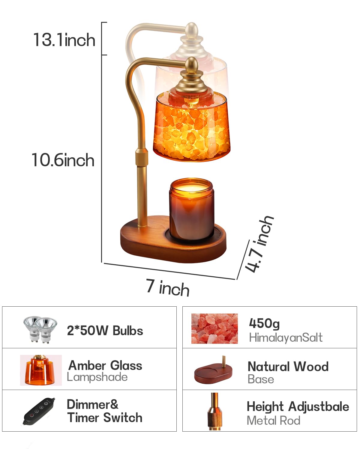 3-in-1 Candle Warmer Lamp F6511