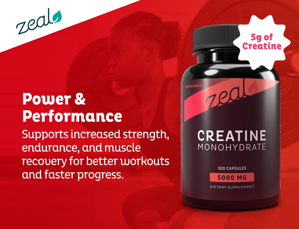 Micronized Creatine Monohydrate 5000mg 300 Capsules P1830