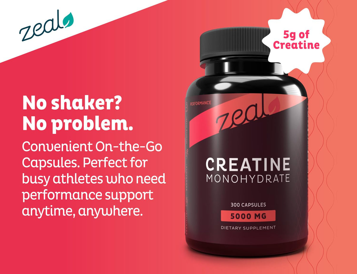 Micronized Creatine Monohydrate 5000mg 300 Capsules P1830
