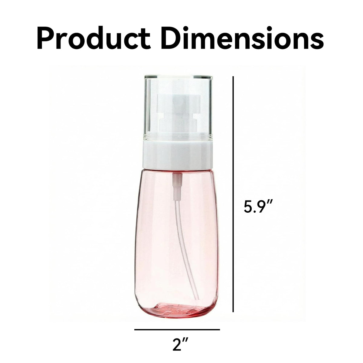 Pink 80ml Refillable Fine Mist Spray Bottle Q616