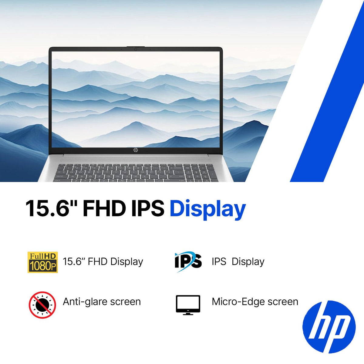 15.6" FHD Laptop Computer 13th Gen Intel i3 8GB RAM 256GB SSD F887