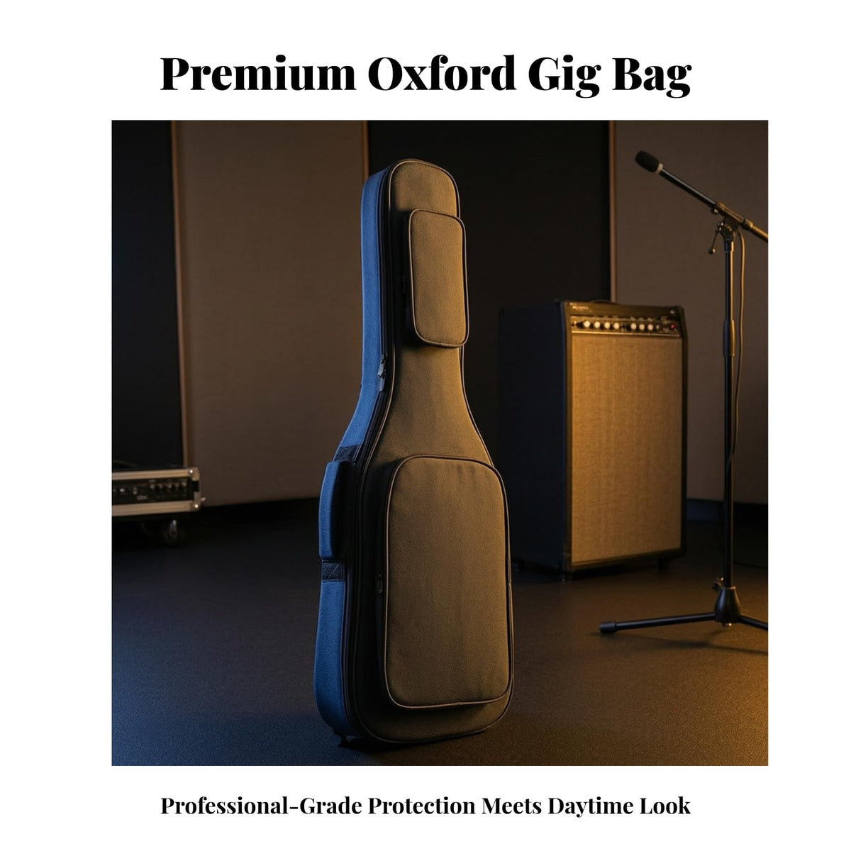 Electric Guitar Bag with Neck Support Oxford Cloth Gig Bag H493