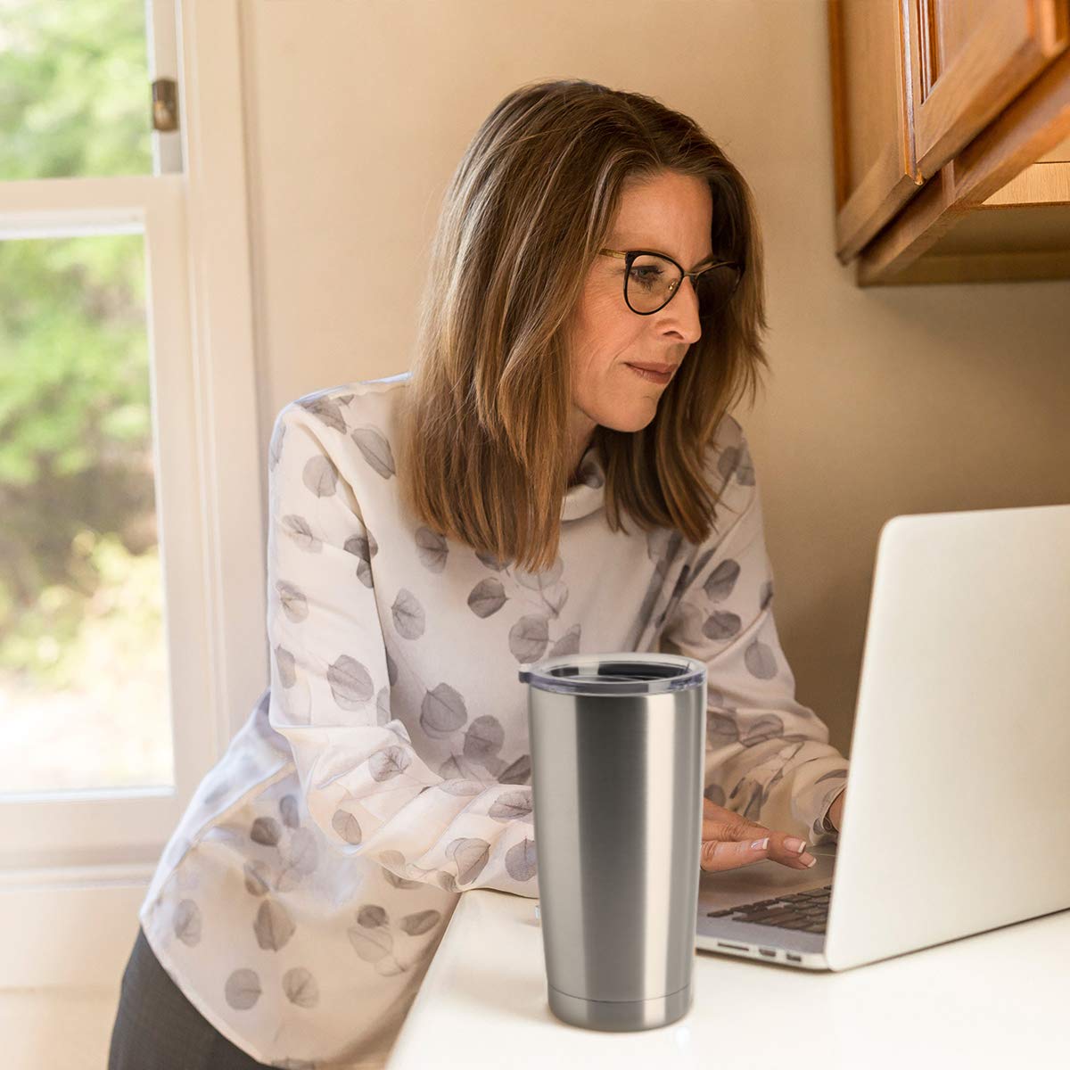20oz Stainless Steel Insulated Tumblers with Lid Pack E322498