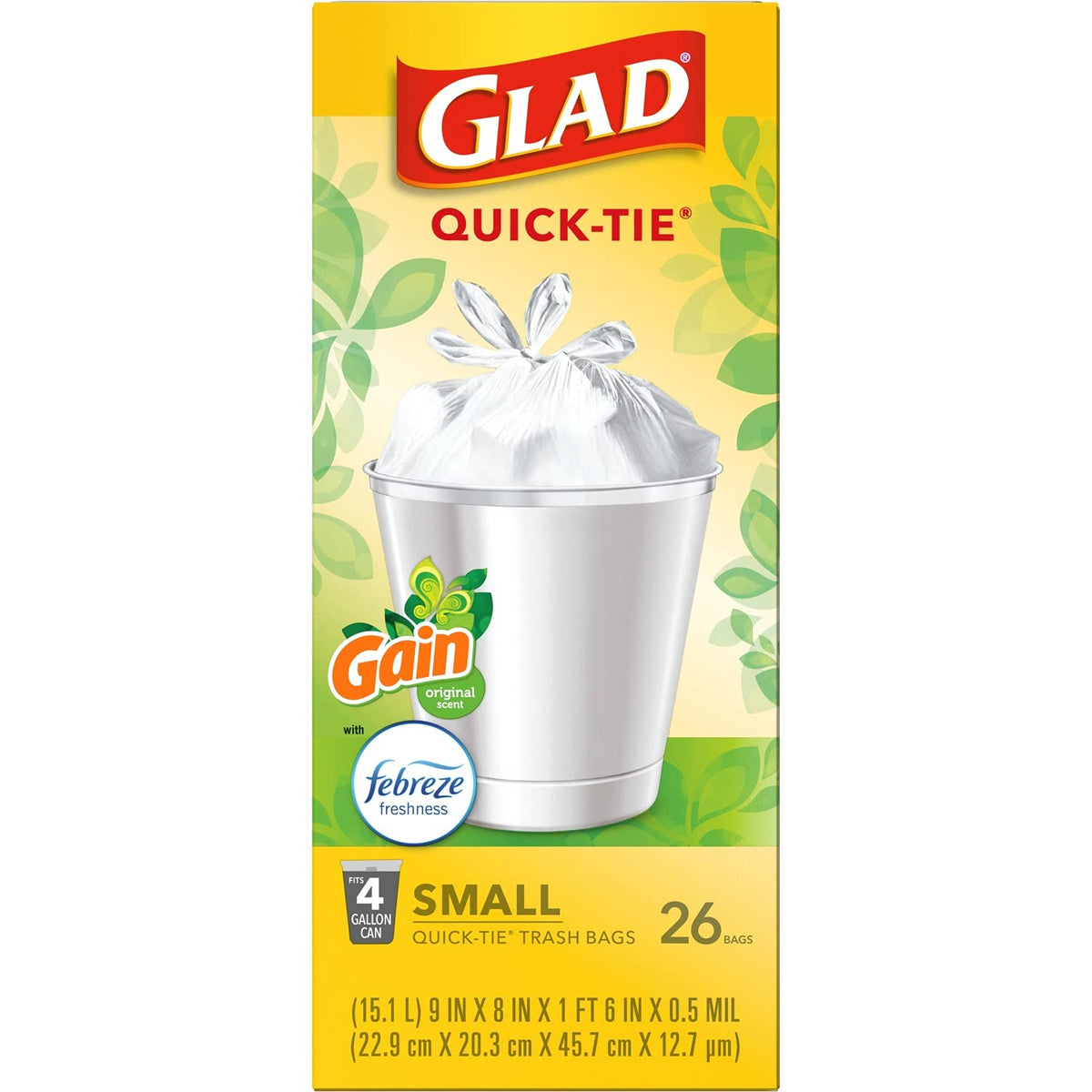 4 Gal 26 Count Trash Bags Pack of 6 V498930
