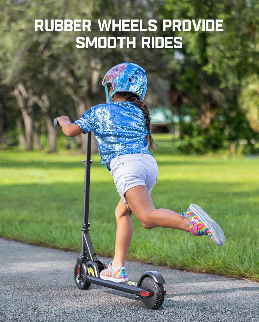 Kids Electric Scooter Foldable 3 Adjustable Heights K750492