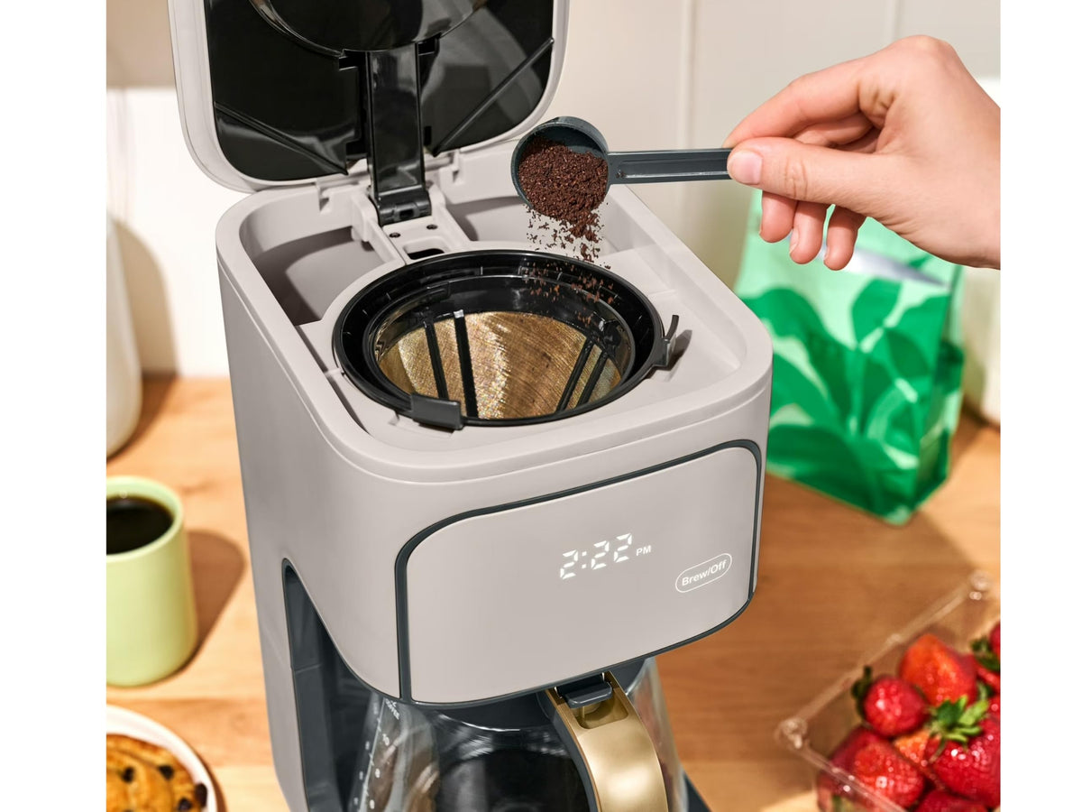 12-Cup Programmable Coffee Maker with Glass Carafe Q64522