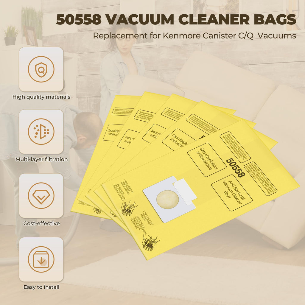 Vacuum Bags Replacement for Kenmore Canister Type C/Q K5417
