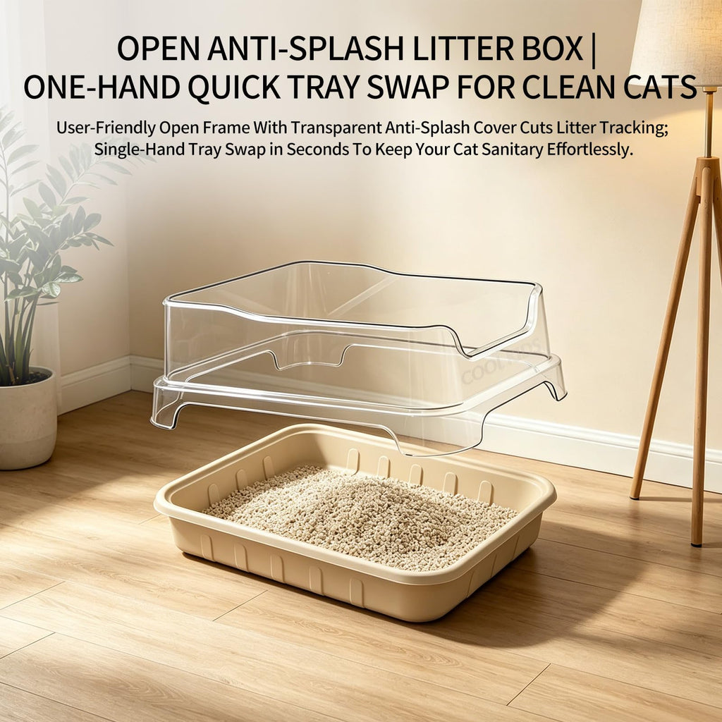 1+5 Pack Disposable Litter Boxes for Cats C41923