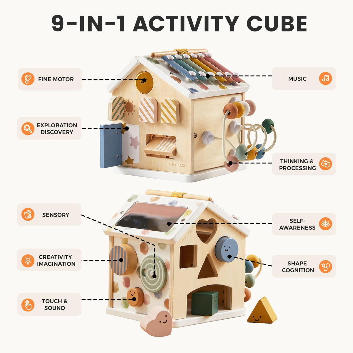 Wooden Activity Cube Y51010