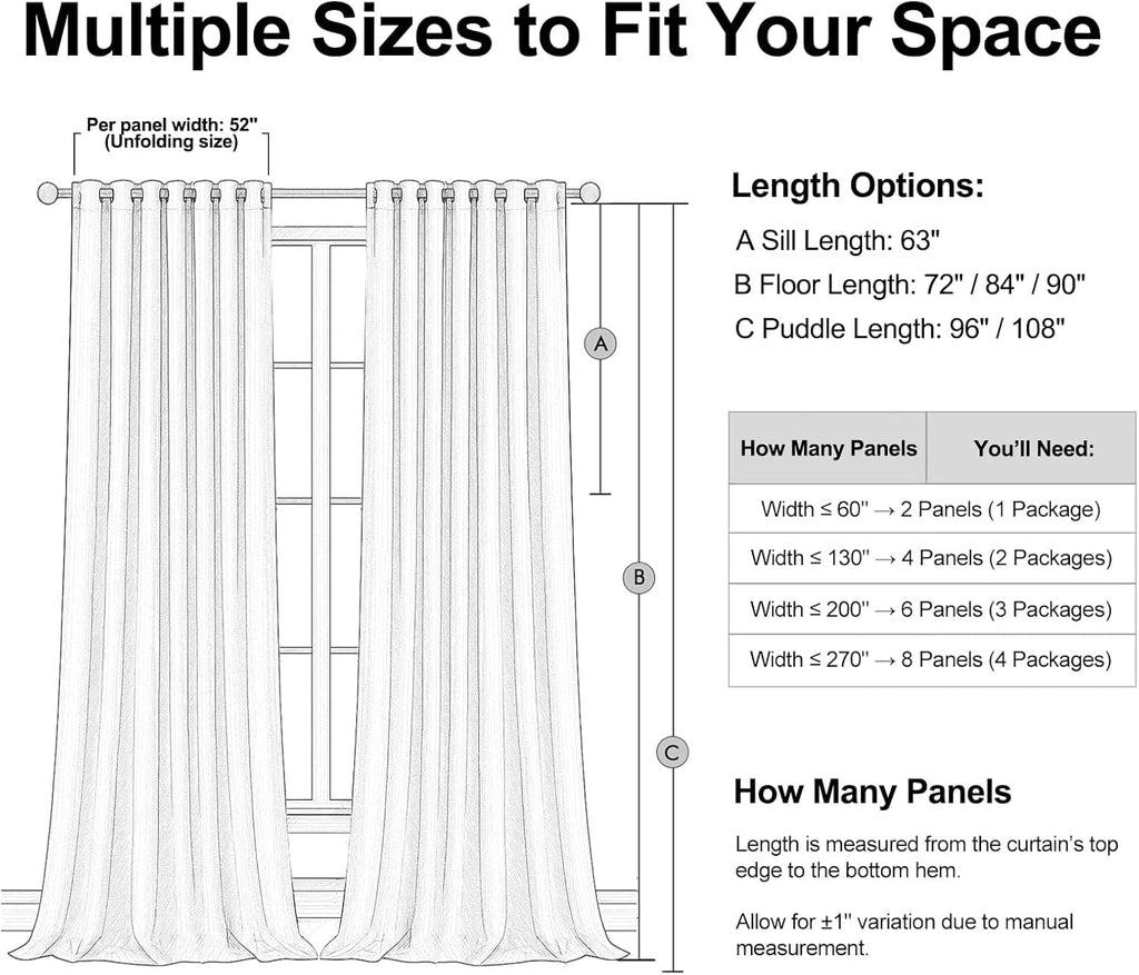 Cream Linen Blackout Curtains 84 Inch Pinch Pleat I965101