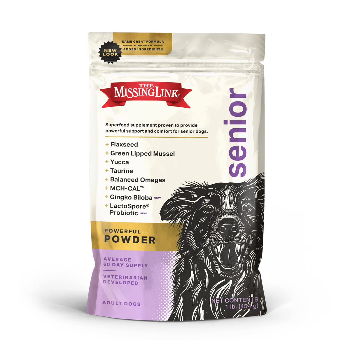 Senior Dog Supplement Powder 1lb Bag O738