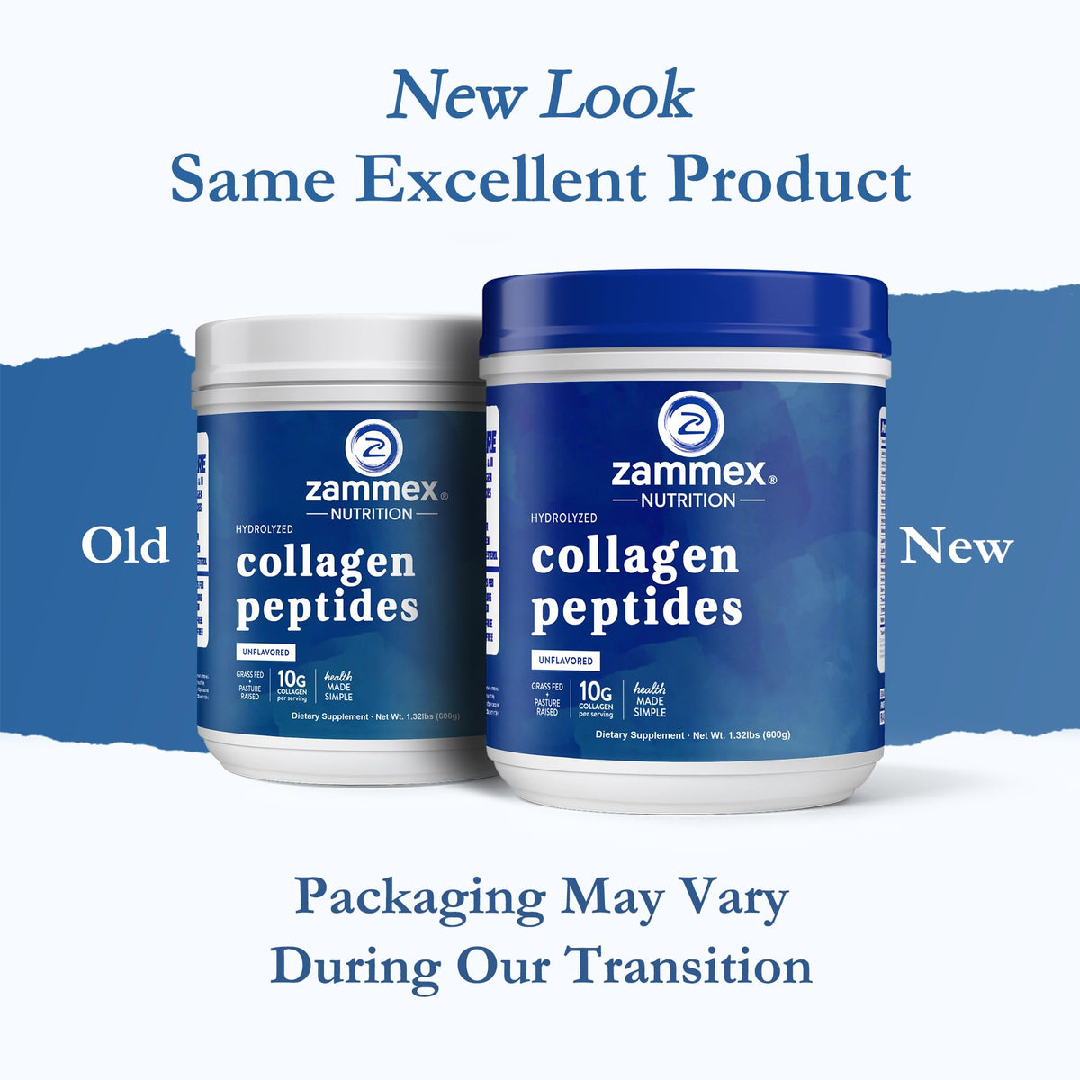 Unflavored Grass-Fed Collagen Peptides Powder 1.32 LBS J776