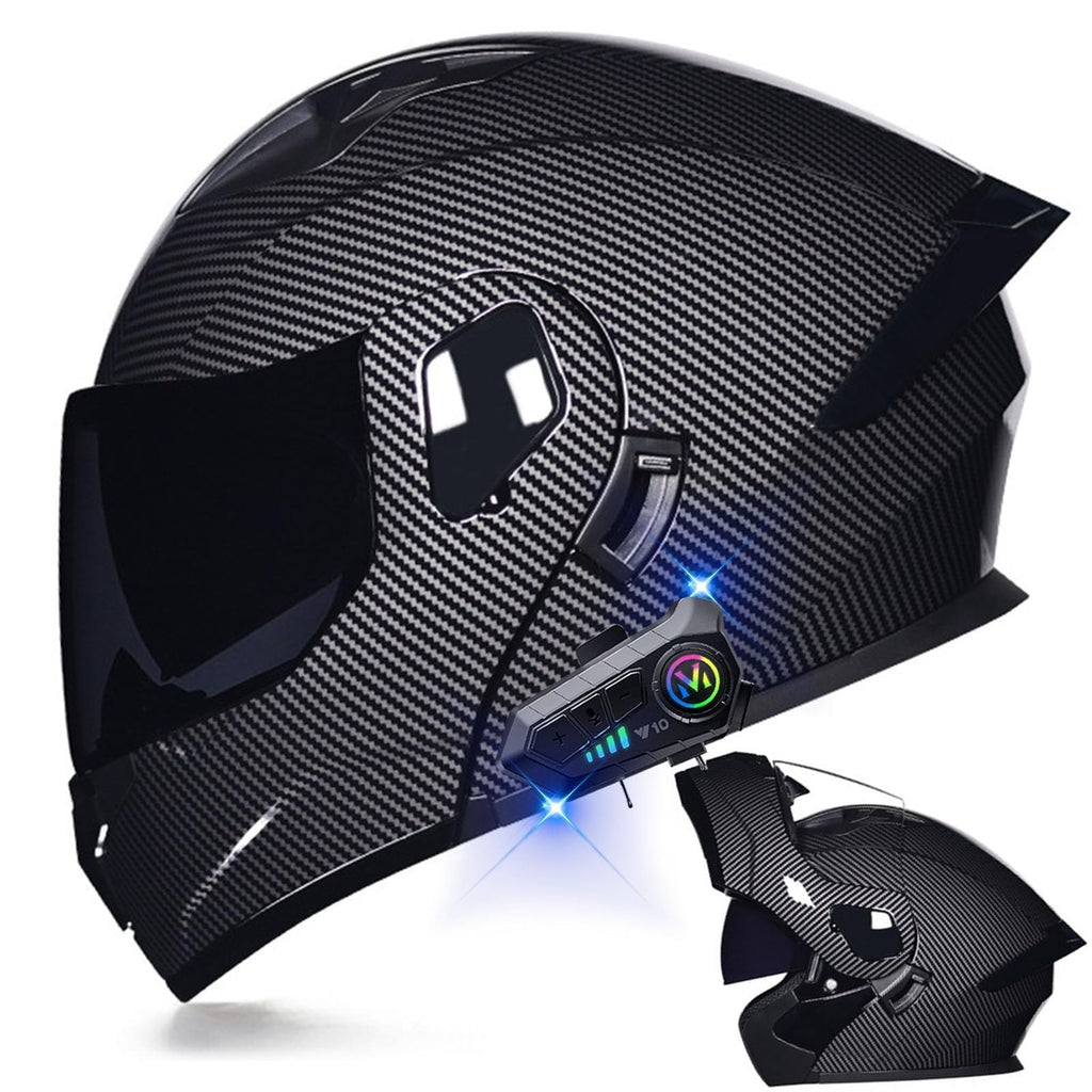 Flip-Up Motorcycle Helmet DOT Certified Dual-Lens L16513