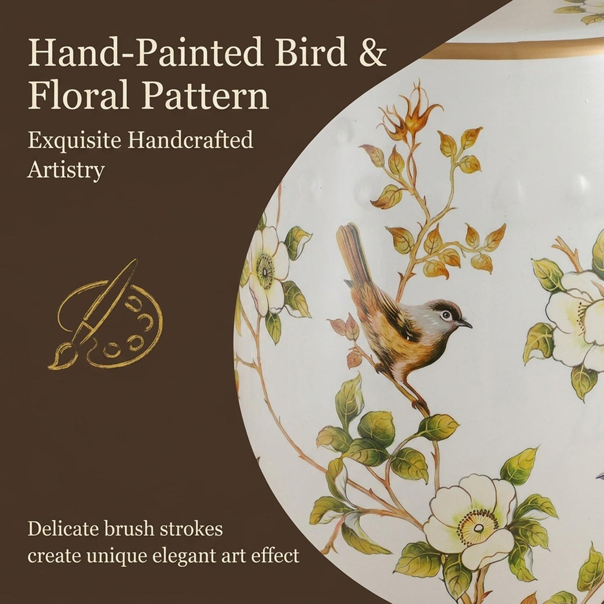 Hand-Painted Ceramic Drum Stool C551885