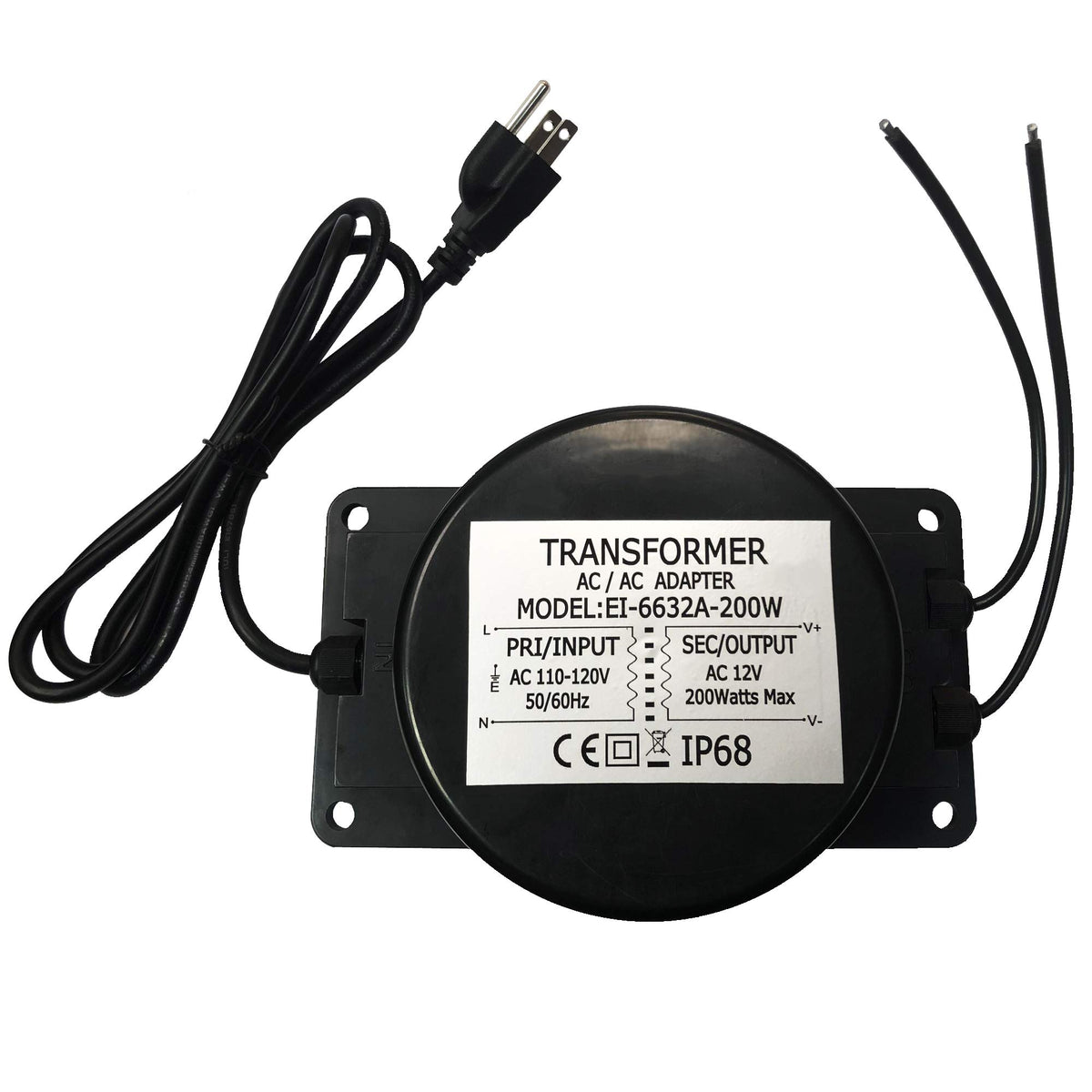 12V AC 200W Waterproof LED Power Supply Transformer N937249