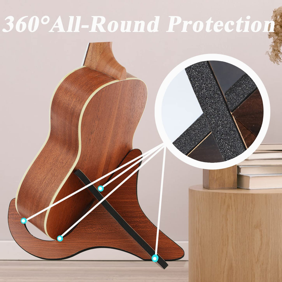 Folding Wood Ukulele Stand A7550