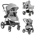 2-in-1 Convertible Bassinet Reclining Stroller O6727