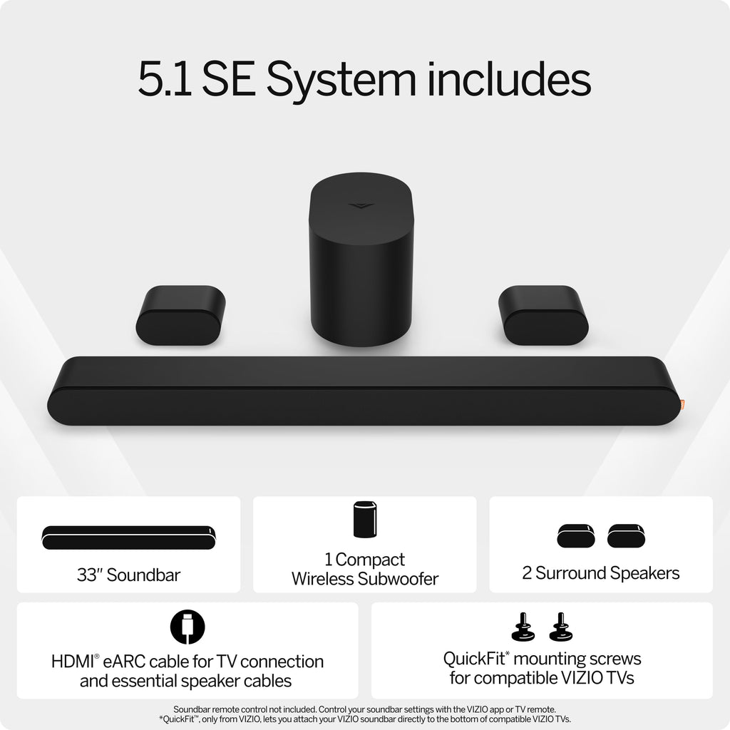 5.1 Soundbar with Wireless Subwoofer and Bluetooth V502632