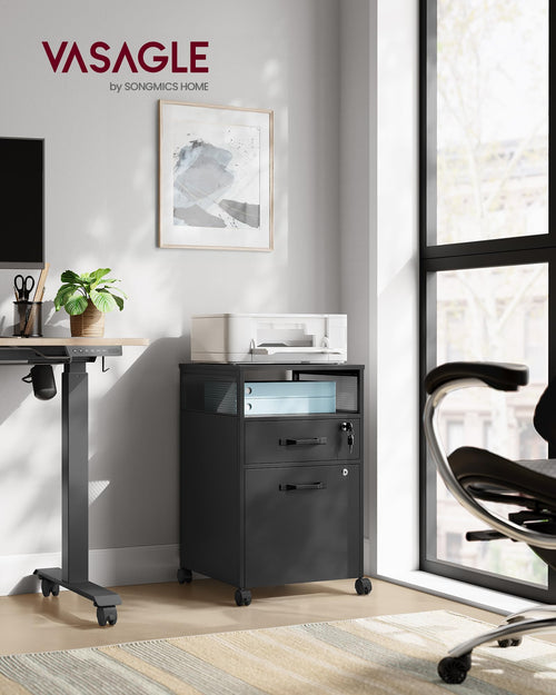 2 Drawer File Cabinet with Lock Y50914