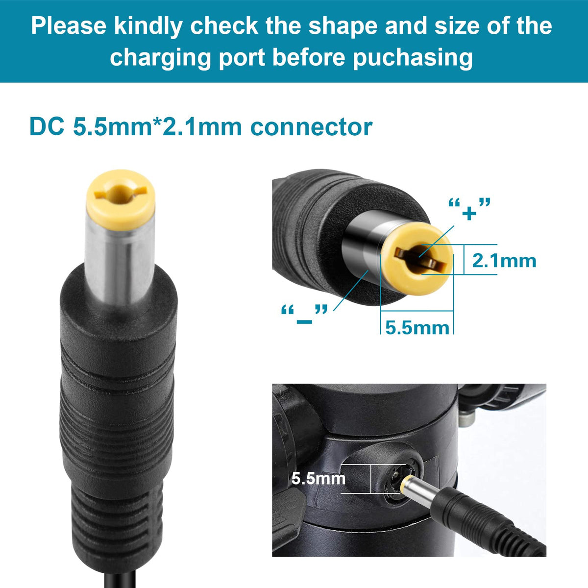 54.6V 2A Charger 5.5mm for 48V Battery V8209